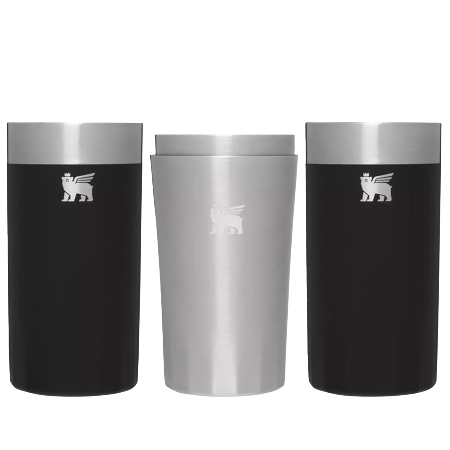 Lifted Spirits Prismatic Highball Glass + Craft Cocktail Shaker Set | 12 OZ