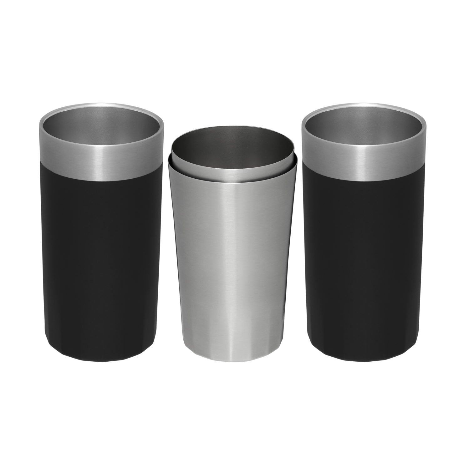 Lifted Spirits Prismatic Highball Glass + Craft Cocktail Shaker Set | 12 OZ - Image 2